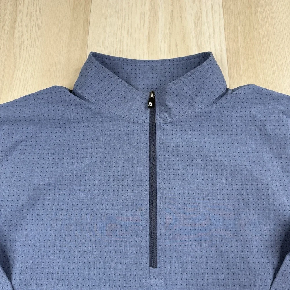 FootJoy Titleist 1/4 Zip Pullover Blue Performance Golf Long Sleeve Men's Small